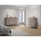 Manhattan Comfort 2-Piece DUMBO  5-Drawer Tall Dresser and DUMBO 10-Drawer Double Tall Dresser in Rustic Grey 2-DB04-GY - alternate 1